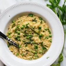 Spring Pea and Asparagus Risotto